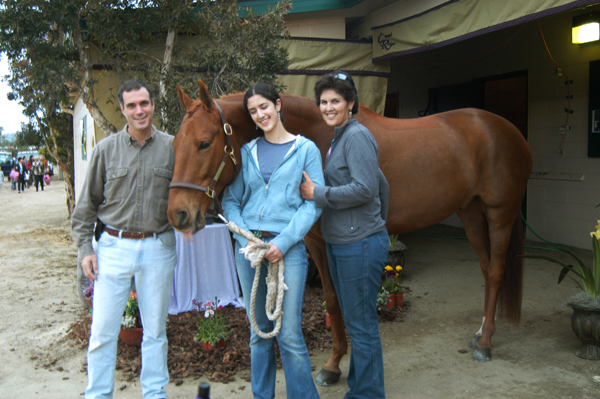 Cowboy with new owner/rider spring 2006